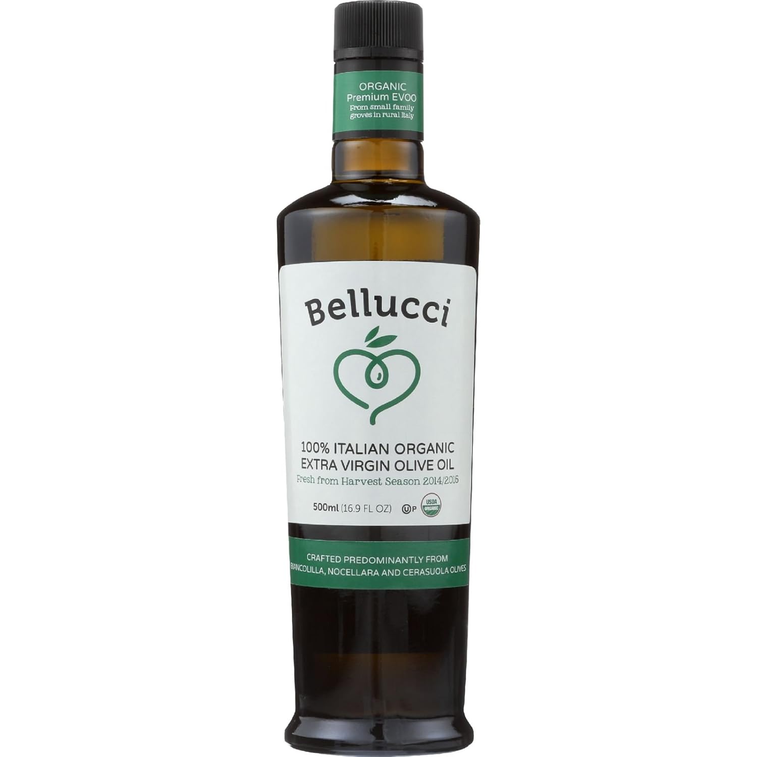 Bellucci Premium Olive Oil, Extra Virgin Organic, 16.9 fl oz