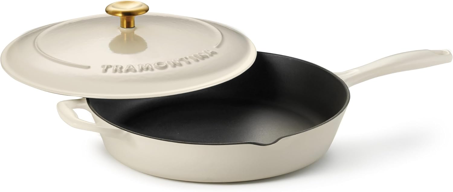 Tramontina Bestow Enameled Cast Iron 10-Inch Skillet, Blue | Perfect Pan for Frying, Searing, and Oven-to-Table Cooking