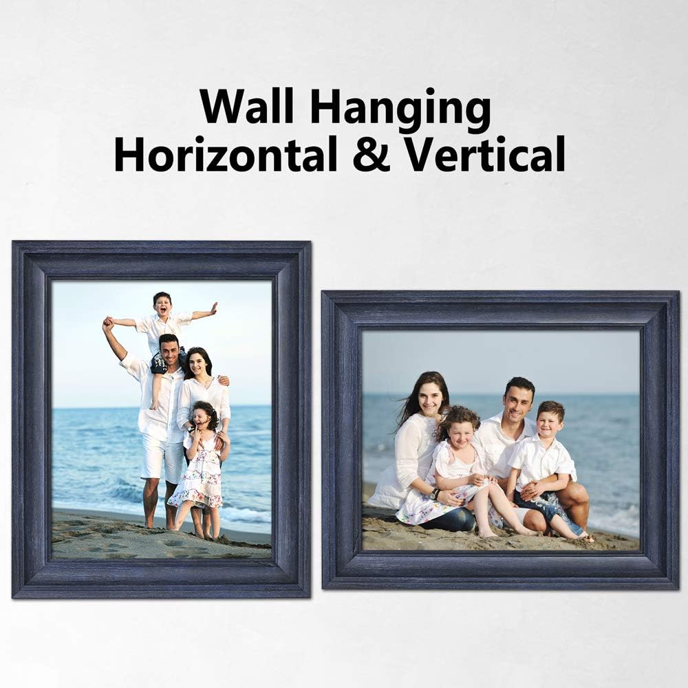 LaVie Home 8x8 Picture Frames (1 Pack, Gold) Square Photo Frame Set with High Definition Glass for Wall Mount & Table Top Display