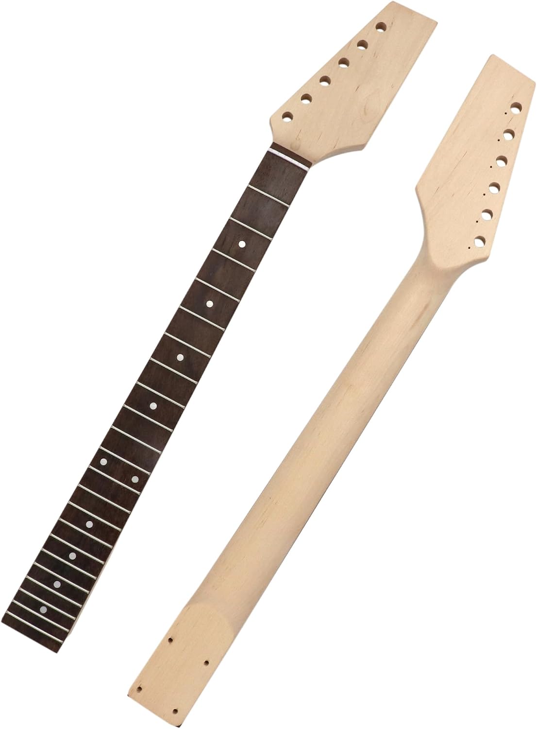 DIY Electric Guitar Kit Beginner Kit TL Style 6 String Right Hand | Basswood Body with Ash Burl Top, Hard Maple Neck, Rosewood Fretboard