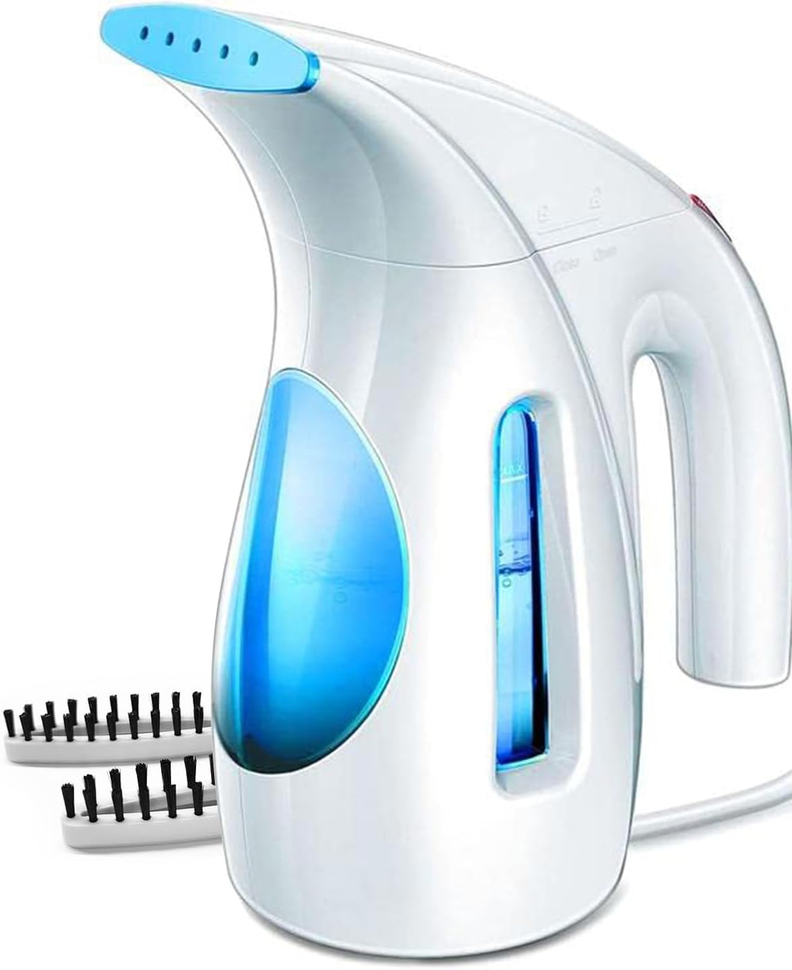 HiLIFE Steamer for Clothes, Portable Handheld Clothing Steamer, 240ml Big Capacity, 700W, Strong Power, Fabric Quick Wrinkle Remover with Brush for Home, Office(ONLY 120V) -Blue