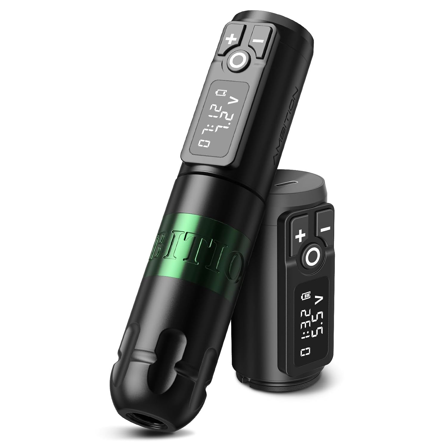 Ambition Soldier Rotary Battery Pen Tattoo Cartridge Machine with 2400mAh Power Japan Coreless Motor Digital LED Display Tattoo Equipment Supply for