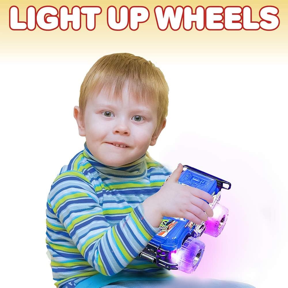 Light Up Monster Trucks for Boys and Girls, Toy Truck Set of 2, Monster Trucks for Boys 3-6 Years Old, Toddler Monster Truck Toys, Light Up Trucks