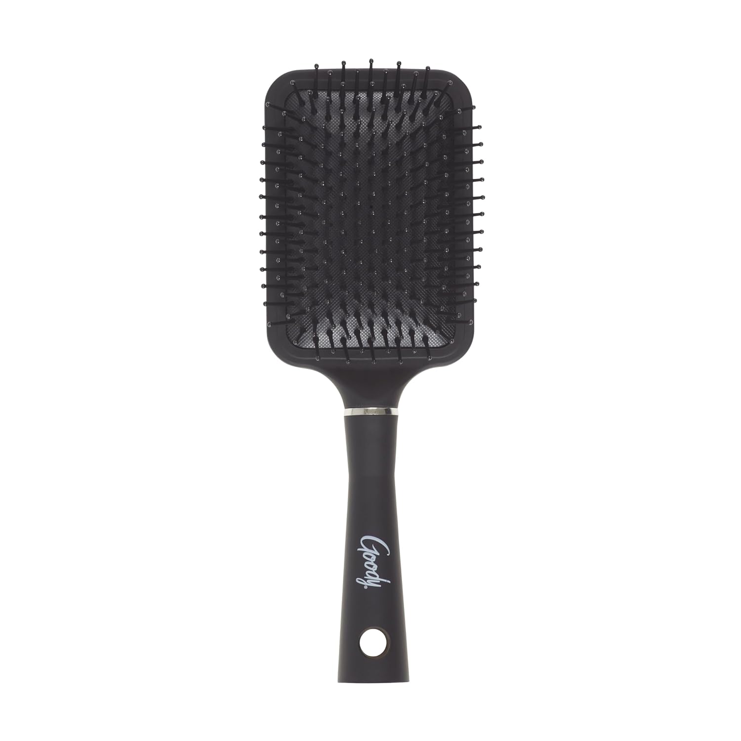 Goody Detangle It Paddle Brush, Black, Custom Style Detangler with Ball-Tipped Bristles