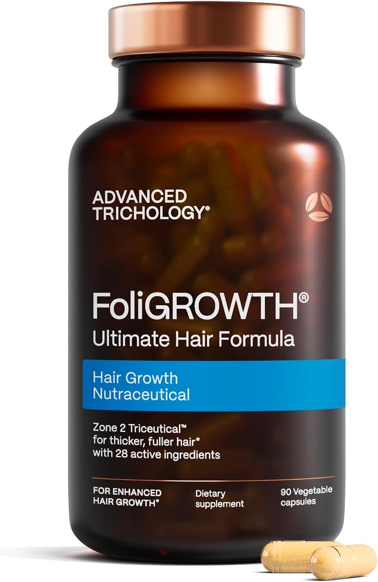 FoliGROWTH® Hair Growth Supplement for Women & Men | for Thicker, Fuller Hair | Supports Thinning Hair