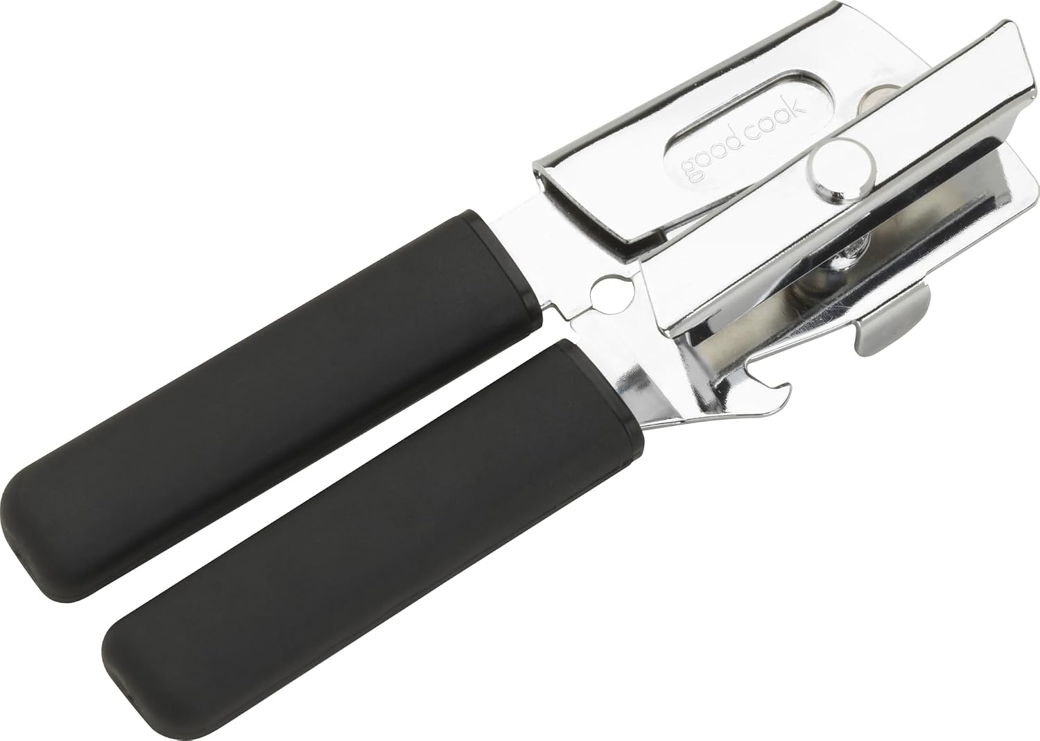 GoodCook Everyday Classic Can Opener, High Carbon Stainless Steel Blade, Heavy Duty with Soft Grip Handles, Manual Kitchen Tool for All Can Sizes