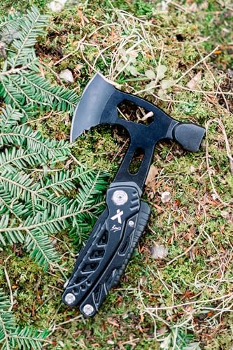 Bear Grylls Axe Multitool Hammer with Knife, Saw and Nylon Sheath | Tactical multitool combining hatchet, hammer, knife, saw, screwdriver