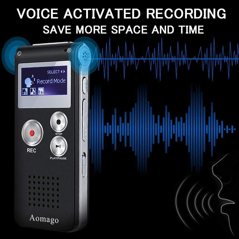 64GB Digital Voice Recorder Voice Activated Recorder for Lectures, Meetings