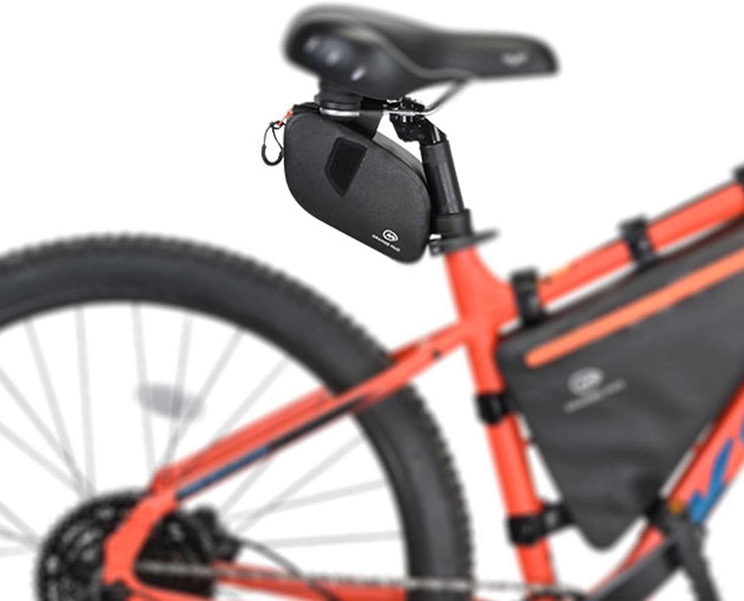 Orange Mud Waterproof Bike Frame Bag TPU Triangle Storage Bag