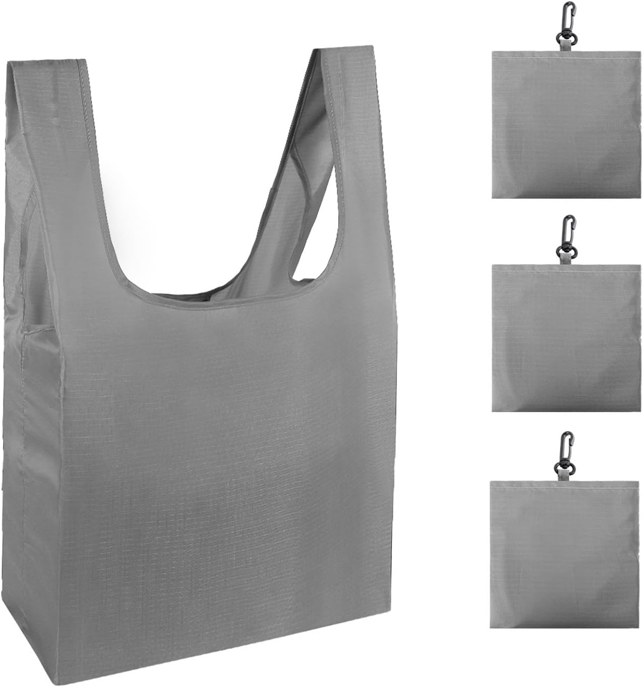 HOLYLUCK Reusable Grocery Bags,Heavy Duty Foldable Shopping Tote Bag (Standard, 3 Blue Geometric Flowers)