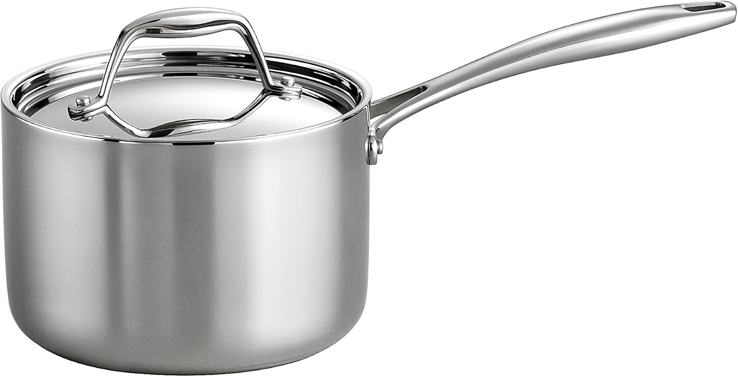Tramontina Signature Tri-Ply Clad Stainless Steel 12-Inch Large Frying Pan | Induction-Ready Skillet, Dishwasher-Safe, NSF-Certified