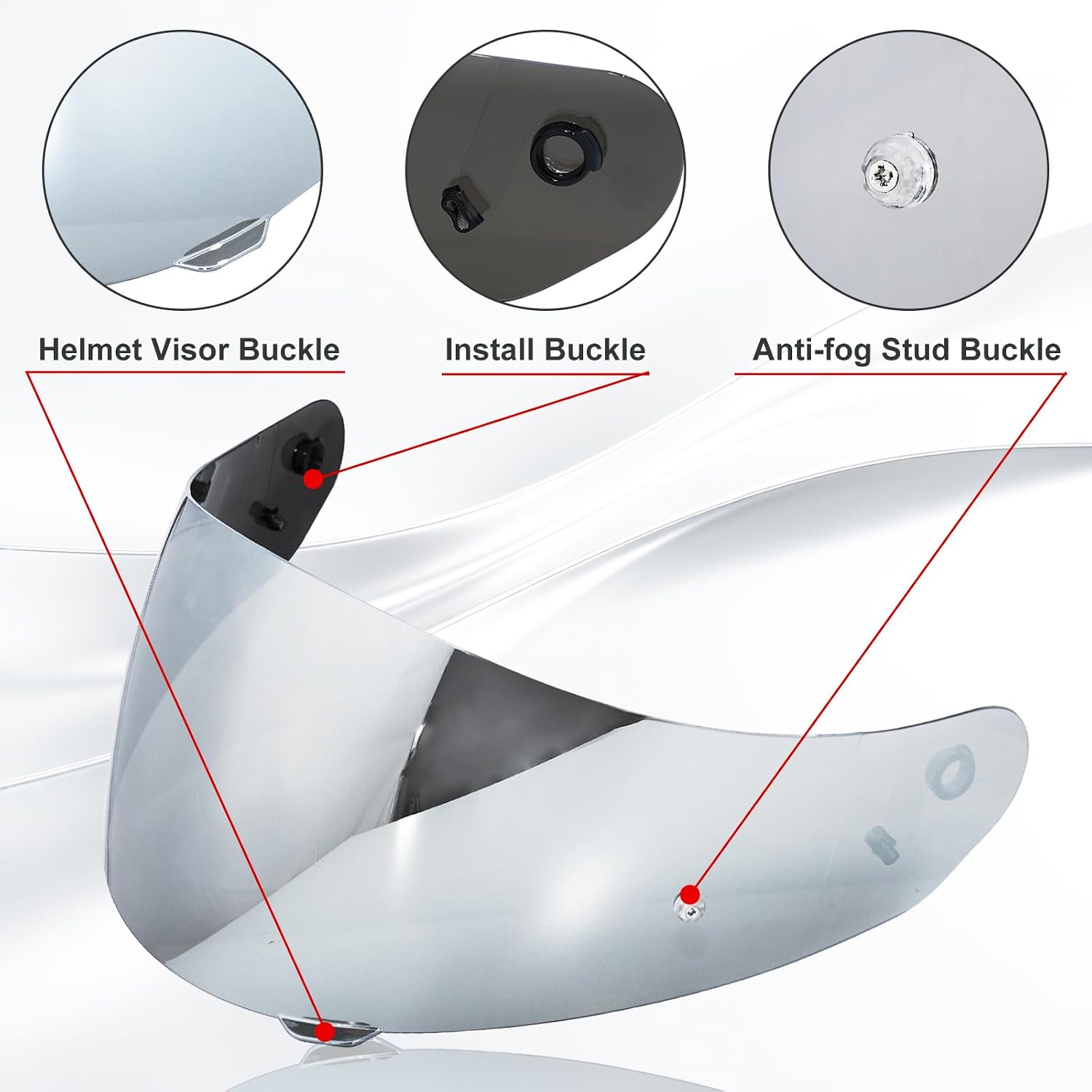 VCOROS C91 Helmet Shield for HJ-17 C90 C91N CL-MAX 2 IS-MAX BT SY-MAX 3 | UV400 Protection,Tinted Face Shield for HJ-17 C90 C91N CL-MAX 2 IS-MAX BT SY-MAX 3 IS-MAX 2 CL-MAX 3 Visor Replacement