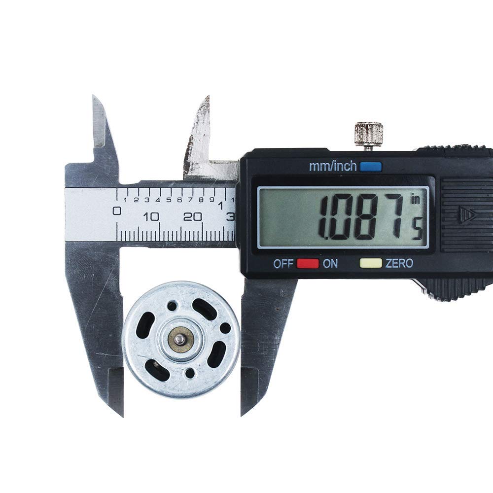 12V DC Motor, Small Electric Motor for RC Car DIY | High Speed High Torque Compact Brushed 12V Motor 2.3mm Shaft for RC cars, Hobby models