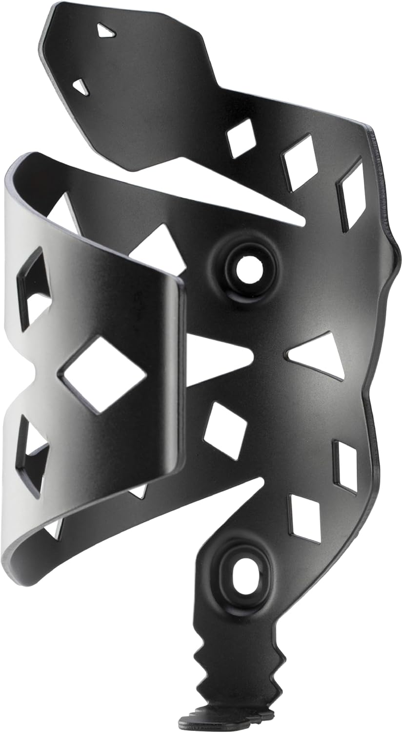 Portland Design Works Water Bottle Cage - Lightweight Water Bottle Holder for Bikes, Owl Cage, Black/Gold