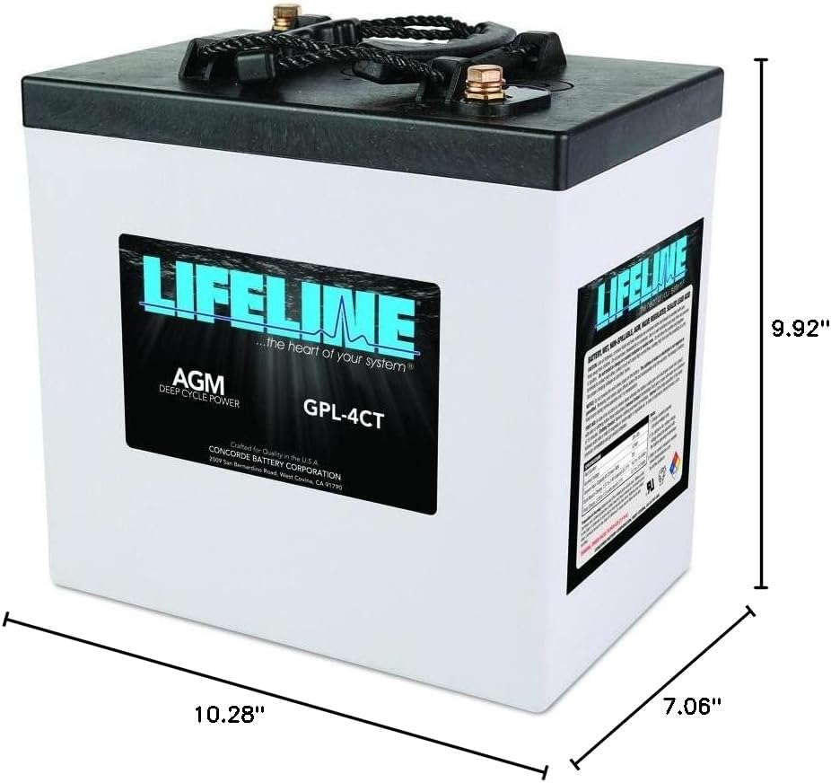 Lifeline Marine AGM Battery - GPL-4CT