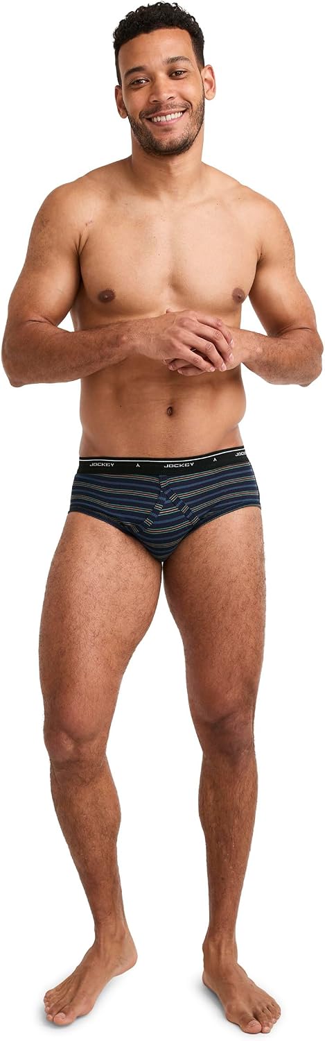 Jockey Classic Low Rise Brief- 3 Pack - 100% Cotton Underwear for Men