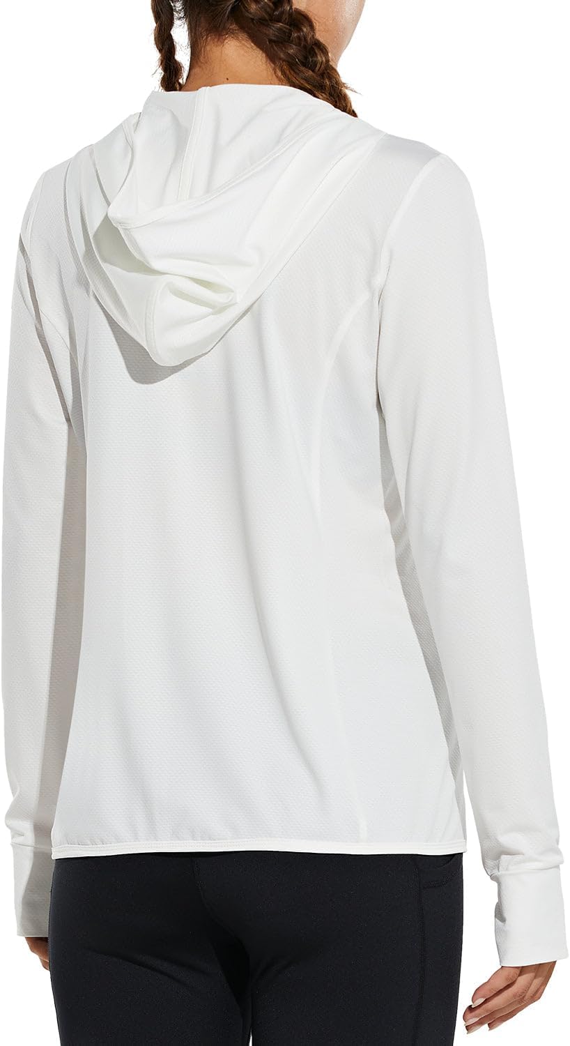 baleaf Women's Sun Protection Hoodie Jacket UPF 50+ Full Zip with Pocket