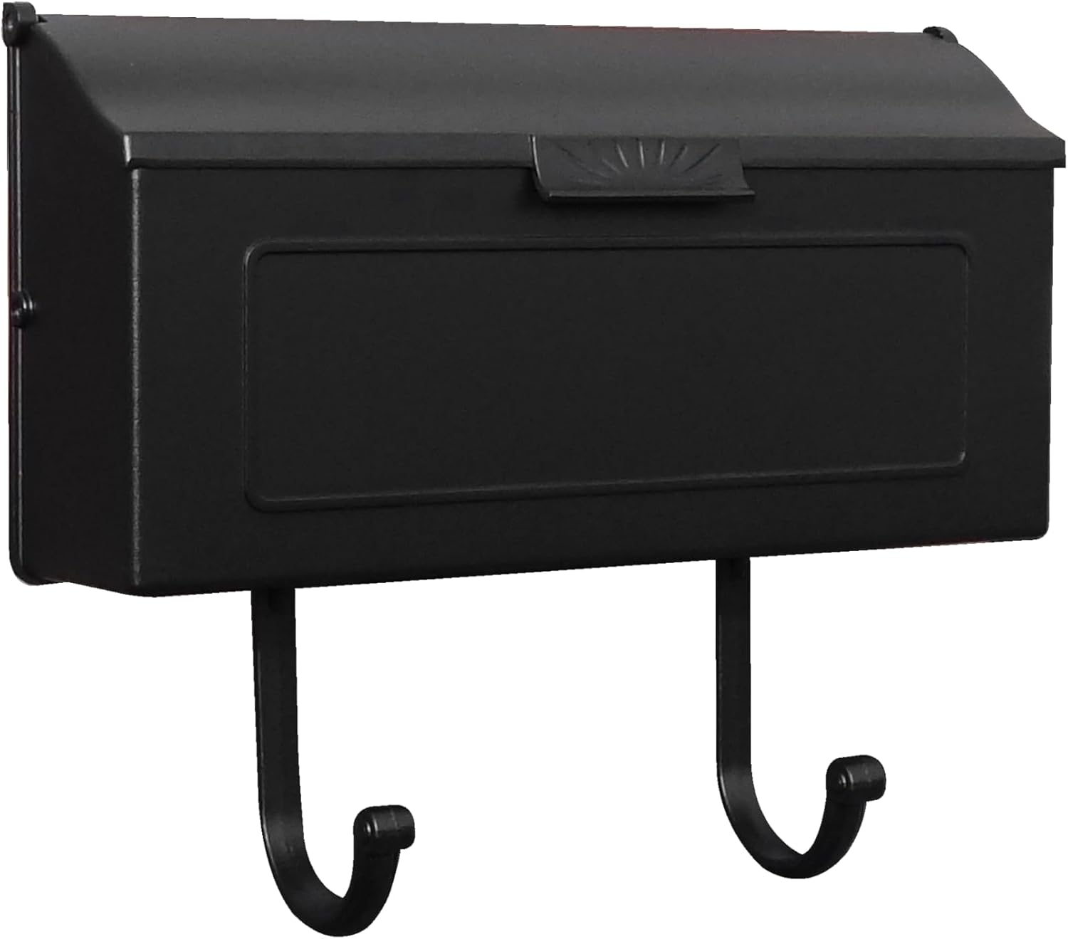 Special Lite Horizon Horizontal Wall Mount Mailbox - Black Aluminum Mailbox for Wall Mount - SHH-1006-BLK