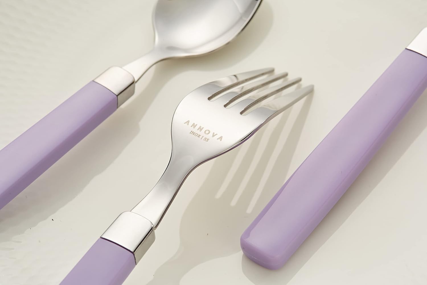ANNOVA Silverware Set Stainless Steel Colorful Tableware Kitchen Flatware Set Utensils, Includes Dinner Knives, Forks, Spoons