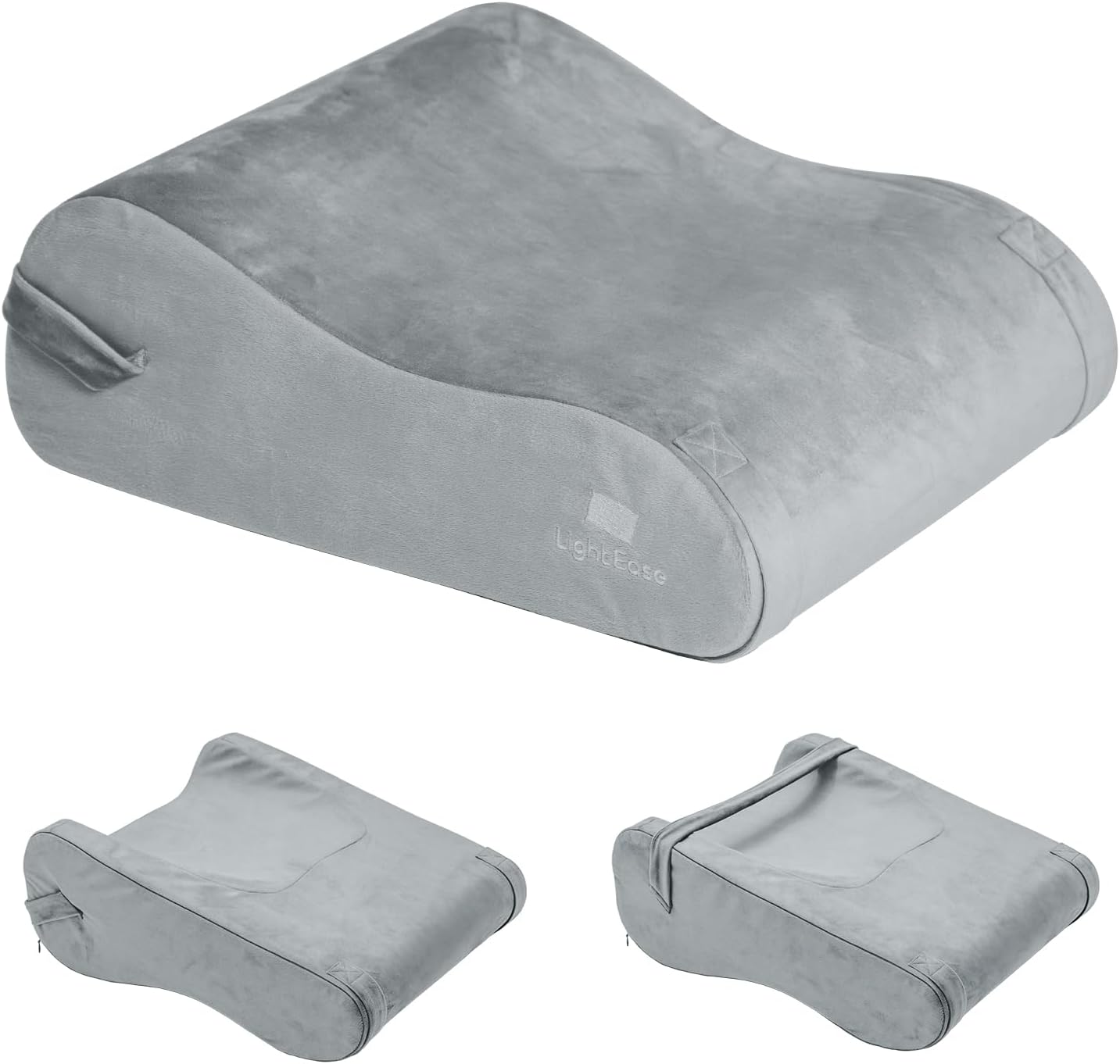 LightEase Memory Foam Leg, Knee, Ankle Foot Support and Elevation Pillow for Surgery Recovery