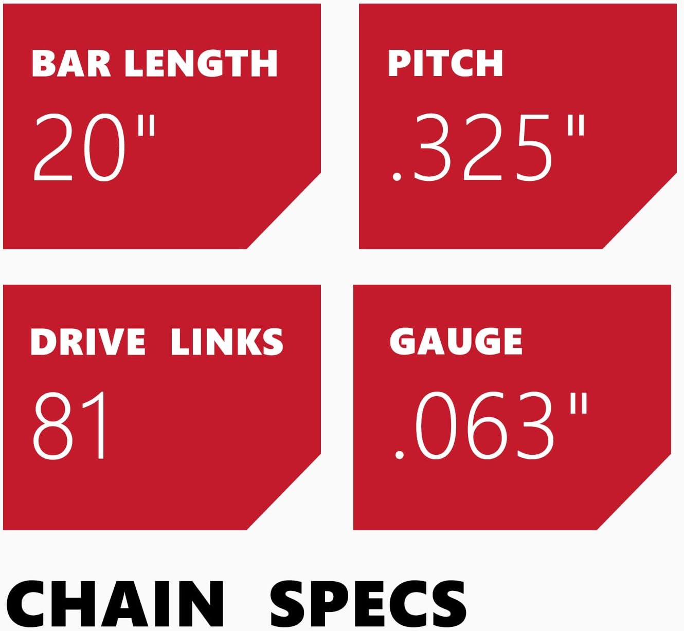 KAKEI 18 Inch Chainsaw Chain 3/8" LP Pitch .050" Gauge 62 Drive Links Fits Poulan, Kobalt, Echo, Ego