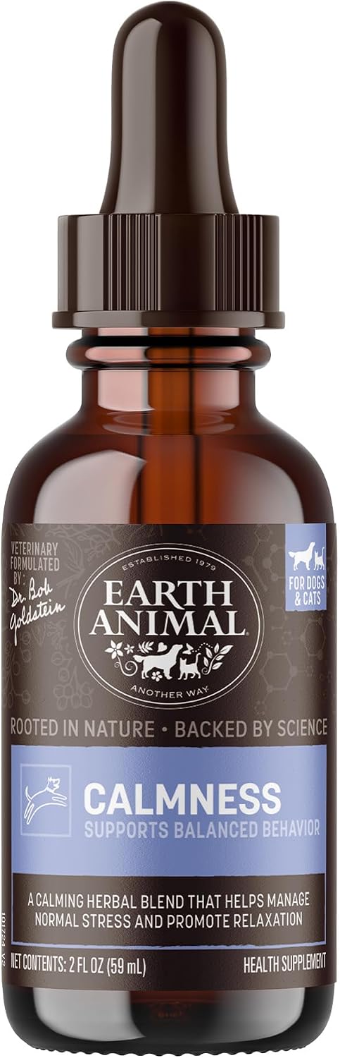 Earth Animal Apothecary - Urinary & Kidney Relief for Dogs & Cats - 2 fl oz | Herbal Remedies Liquid Supplement Blend - Uva Ursi, Couch Grass, Gravel Root, Yarrow, Cleavers, Marshmallow Root, Cornsilk