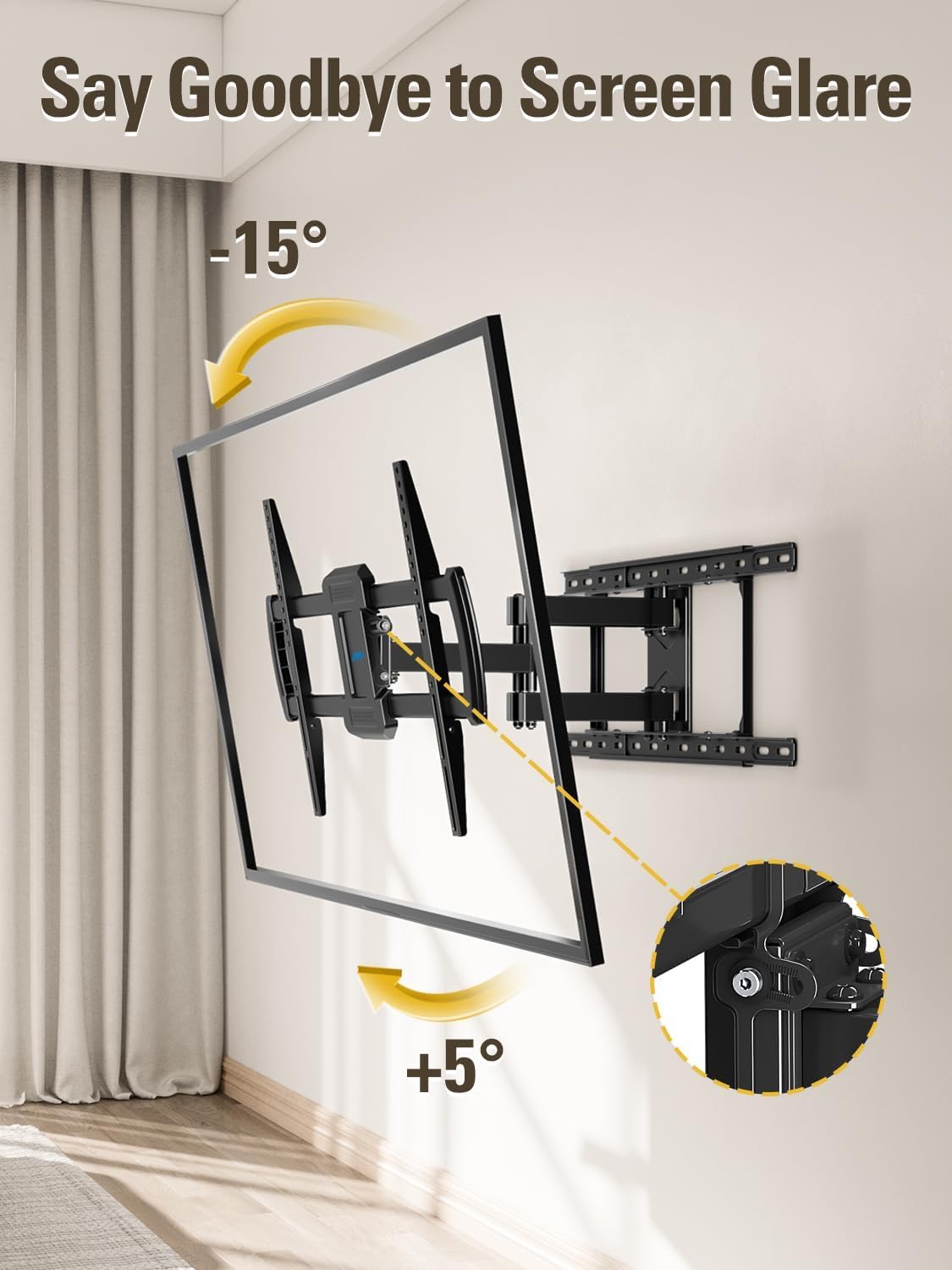 Mounting Dream Long Arm TV Wall Mount Full Motion TV Mount for 42-94" TVs