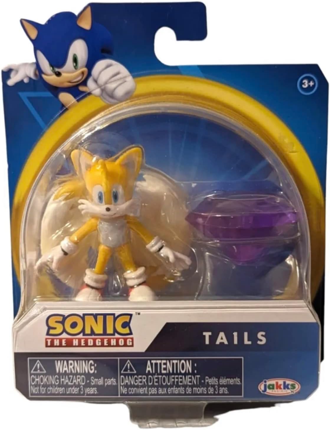Sonic The Hedgehog 2.5 Inch Action Figure - Tails with Emerald