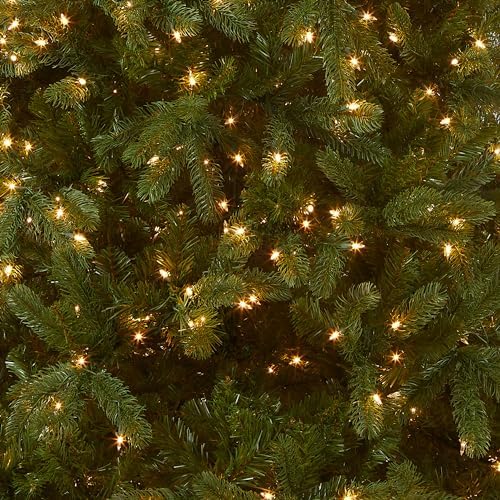 National Tree Company 7.5ft Pre-Lit Downswept Douglas Fir Christmas Tree | 750 Clear Lights, 1,867 Tips, Includes Stand, Artificial, Green