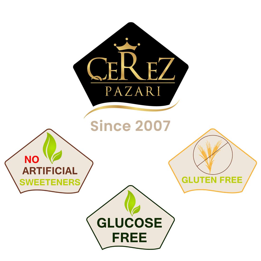 Cerez Pazari Turkish Delight Candy With Assorted Flavors 16 oz, Gourmet Snacks Gift Box