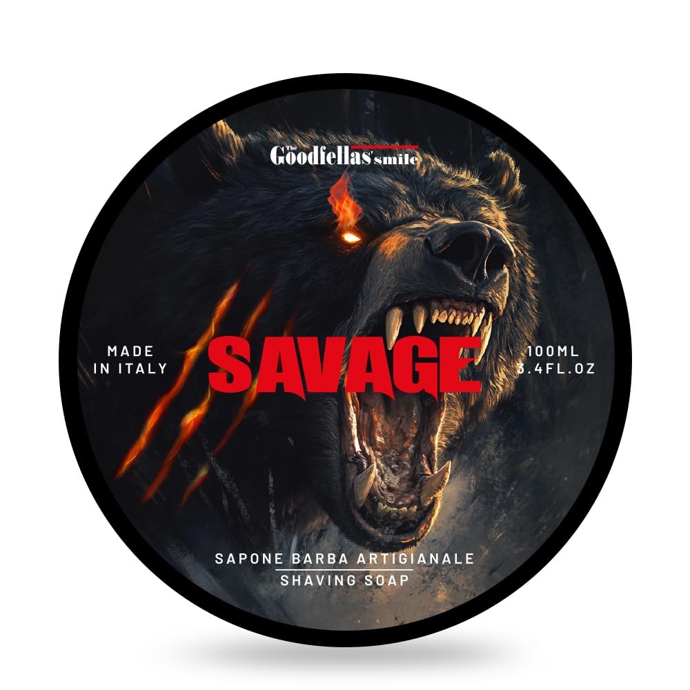Goodfellas' Smile Savage Shaving Soap for Brush, Made in Italy