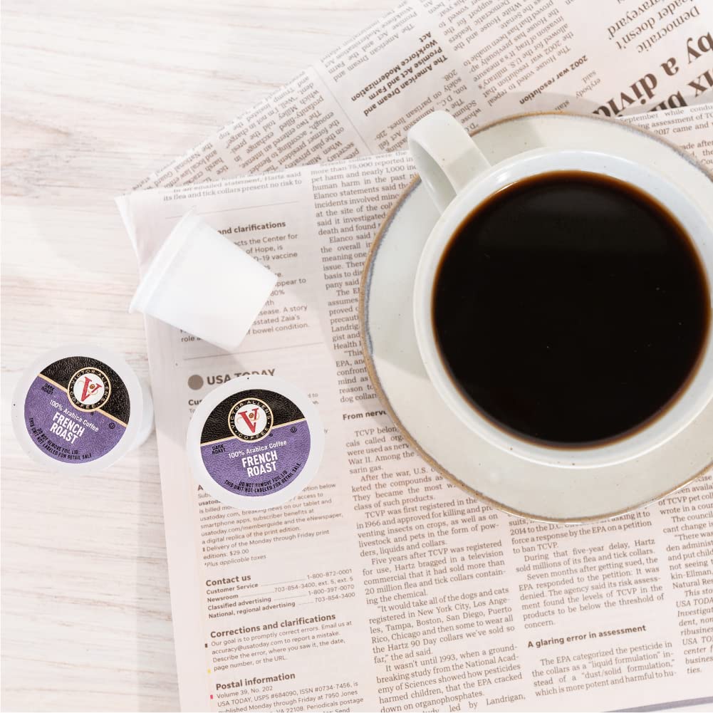 Victor Allen's Coffee Donut Shop Blend, Medium Roast, 80 Count, Single Serve Coffee Pods for Keurig K-Cup Brewers | 100% Arabica beans, Compatible with all K-Cup brewers, Kosher-OU (Pareve), 90-150mg caffeine per serving
