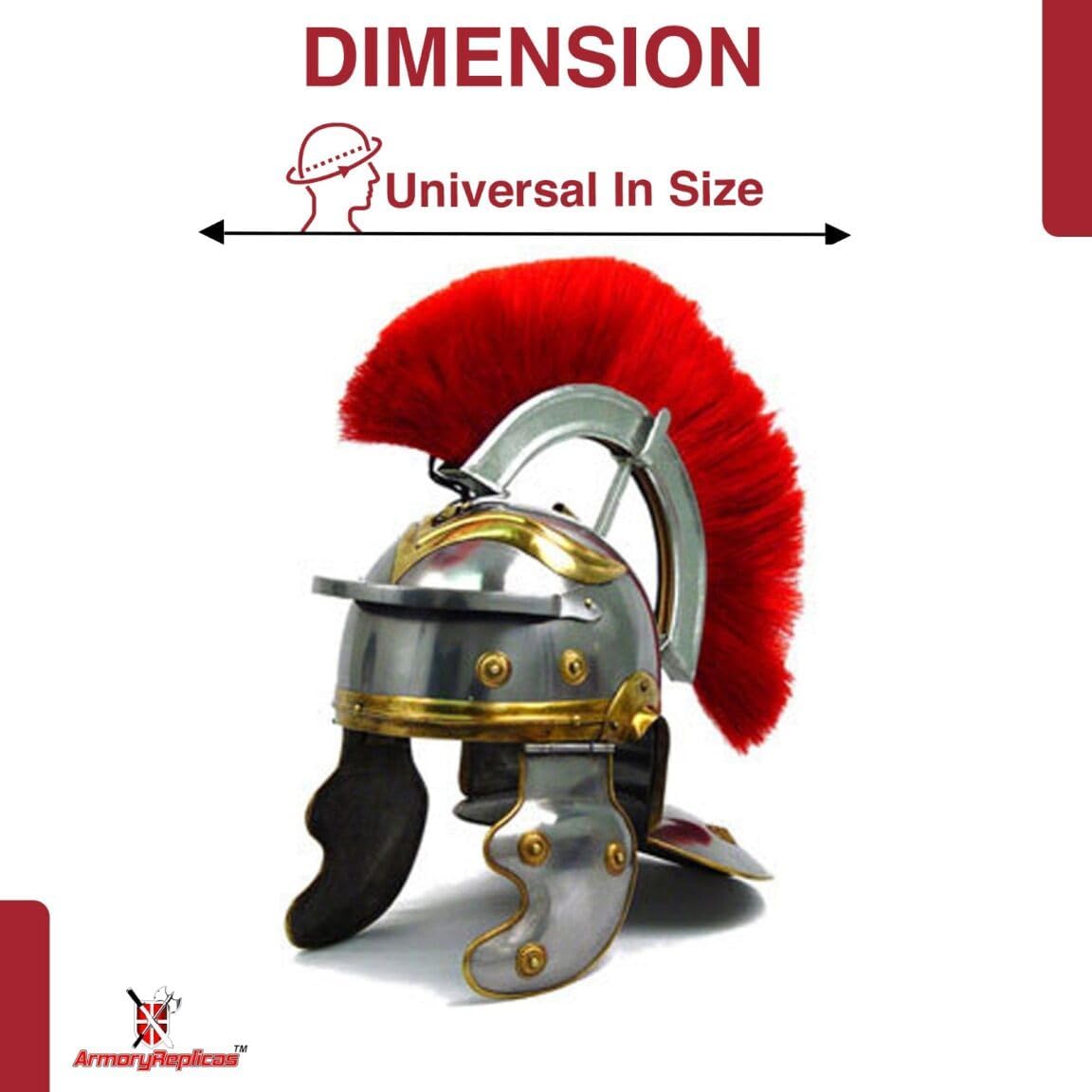 Armory Replicas Maximus Roman Gladiator Blackened 18g Helmet
