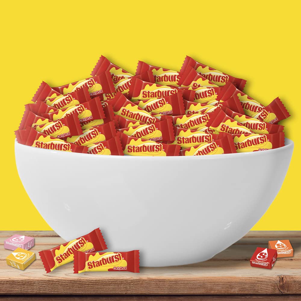 STARBURST Original Fun Size Individually Wrapped Chewy Party Favor Candy Bulk Box, 4 Pound Box