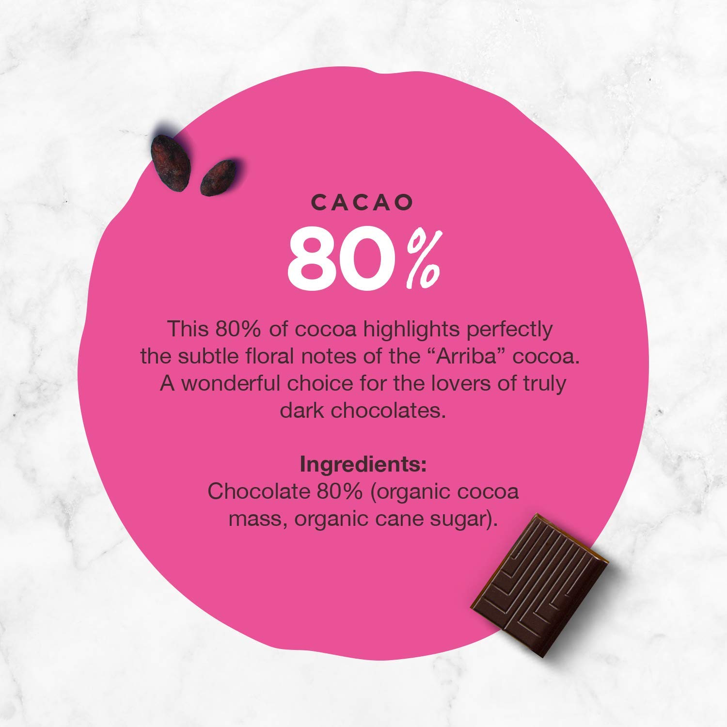 Hoja Verde Dark Chocolate Sugar, Dairy Free Bars, Keto Friendly, Certified Organic | Vegan, Natural, Non-GMO and Gluten Free (100% Pure)