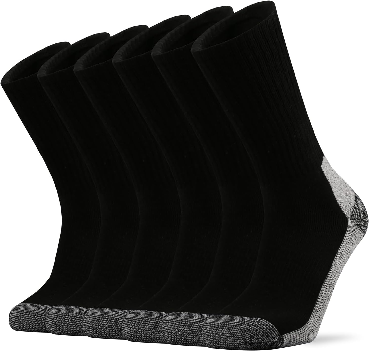 Ortis Cotton Cushion Crew Athletic Socks for Men Work Boot Sports Exercise