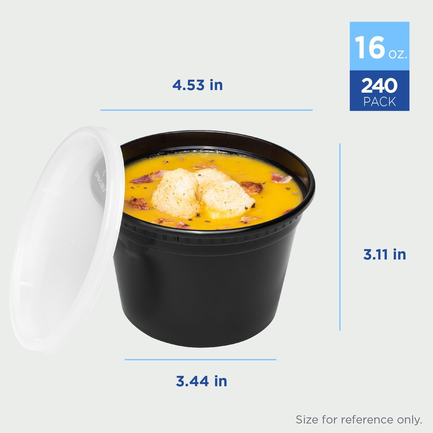 Karat [32oz - 240 ct] Clear PP Injection Molded Round Deli Containers with Lids (FP-IMDC32-PP)