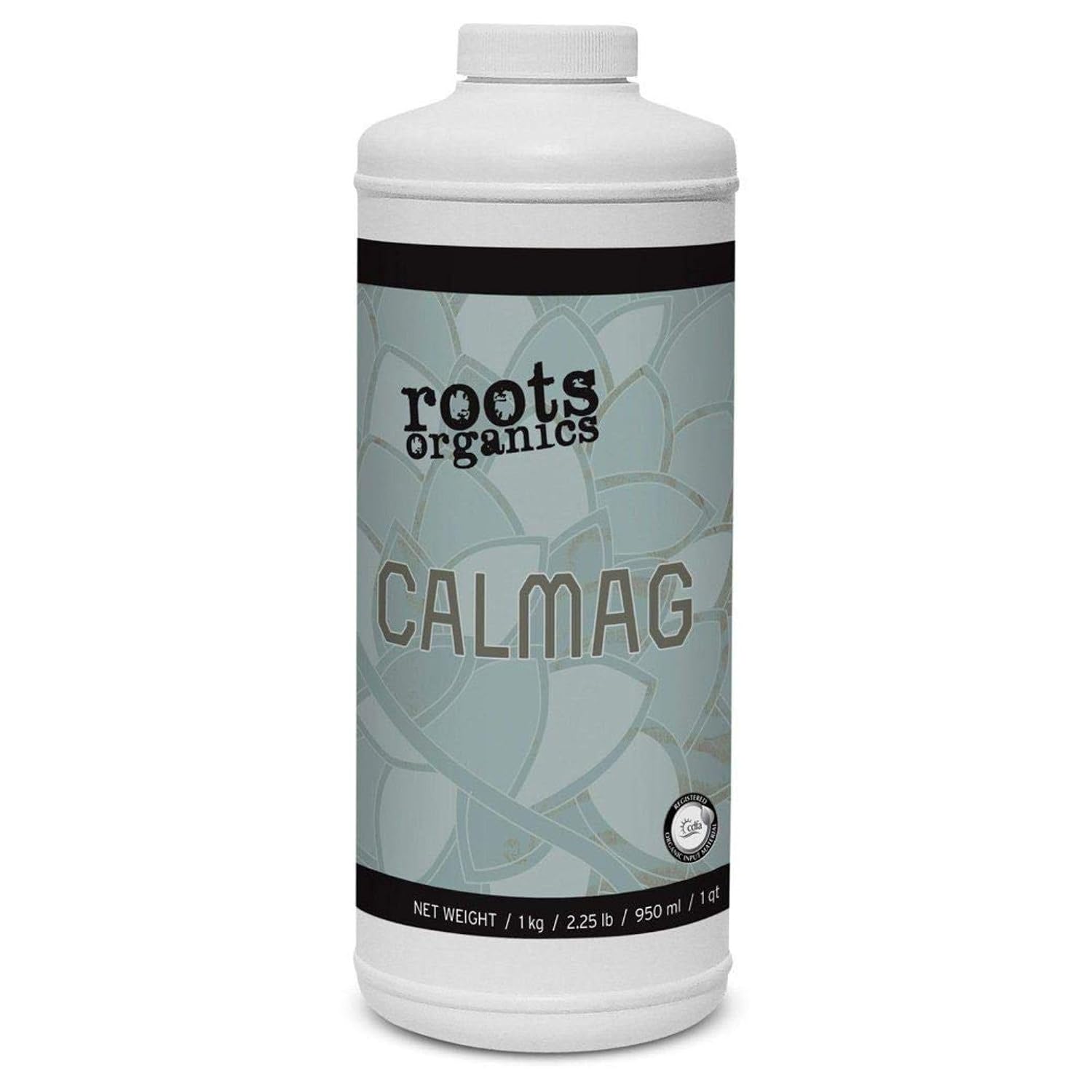 Roots Organics CalMag, Liquid Plant Food & Fertilizer Blend for Seedlings, Vegetable, and Flowering Plants - Heavy Feeders & Fast Growers, 1 Quart