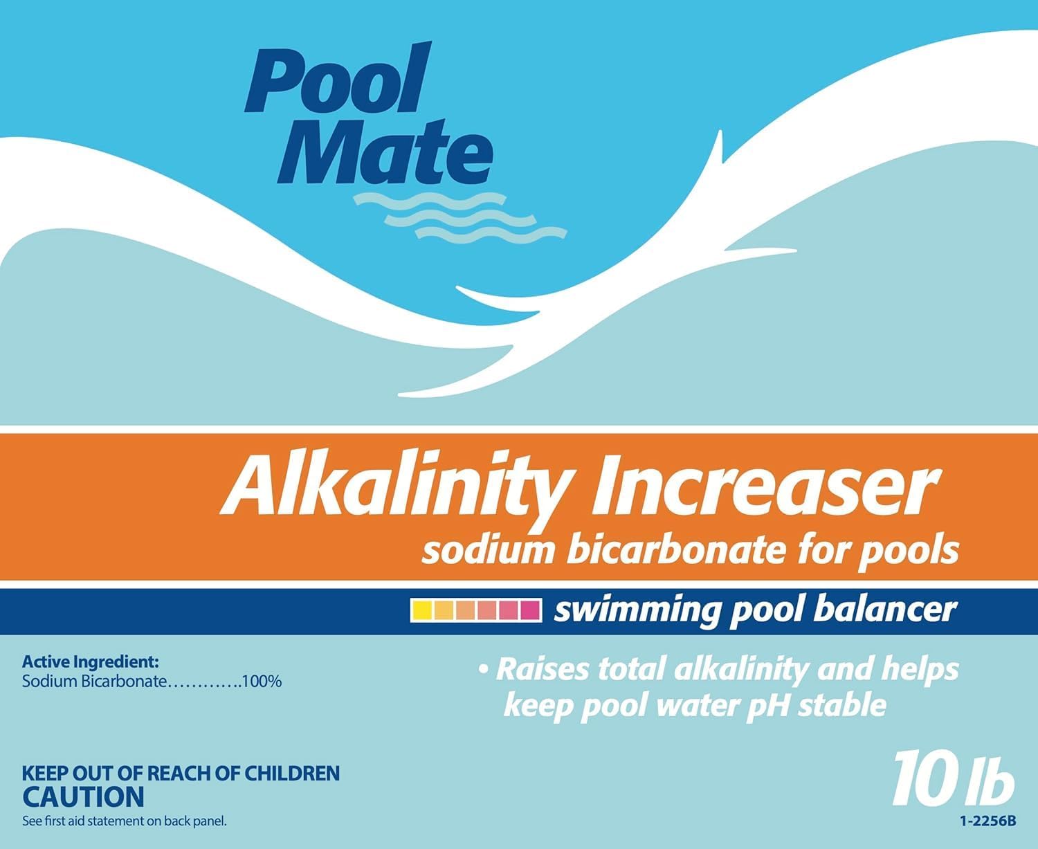 Pool Mate 10-Pounds Premium Alkalinity Increaser for Swimming Pools | 100% Sodium Bicarbonate, Alkalinity Up, Easy To Use, Works Fast, 11 ounces raises alkalinity 10 ppm per 5,000 gallons
