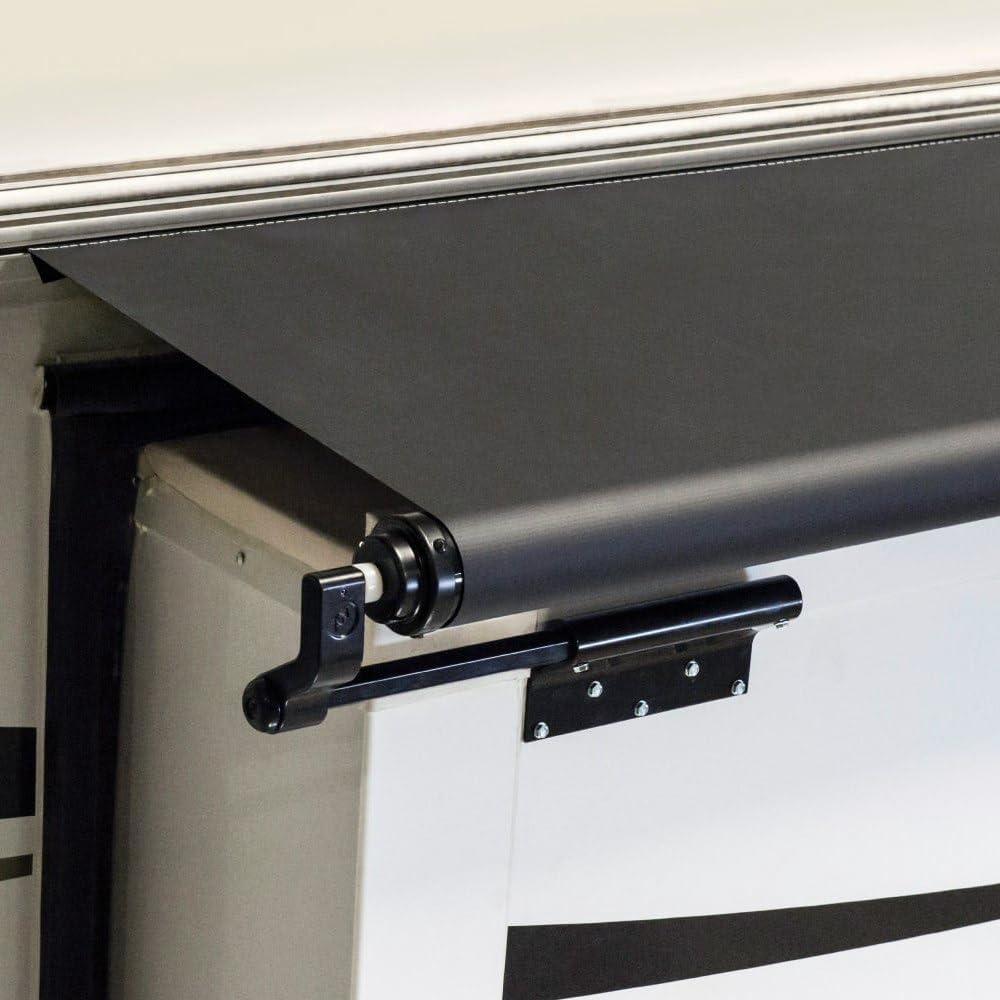 Solera 5000 Series Black Slide Topper RV Slide-Out Awning 7' (6'7" Fabric) 13.5 oz Vinyl Leak-Proof, 48" Extension, Roof, Sidewall Protection