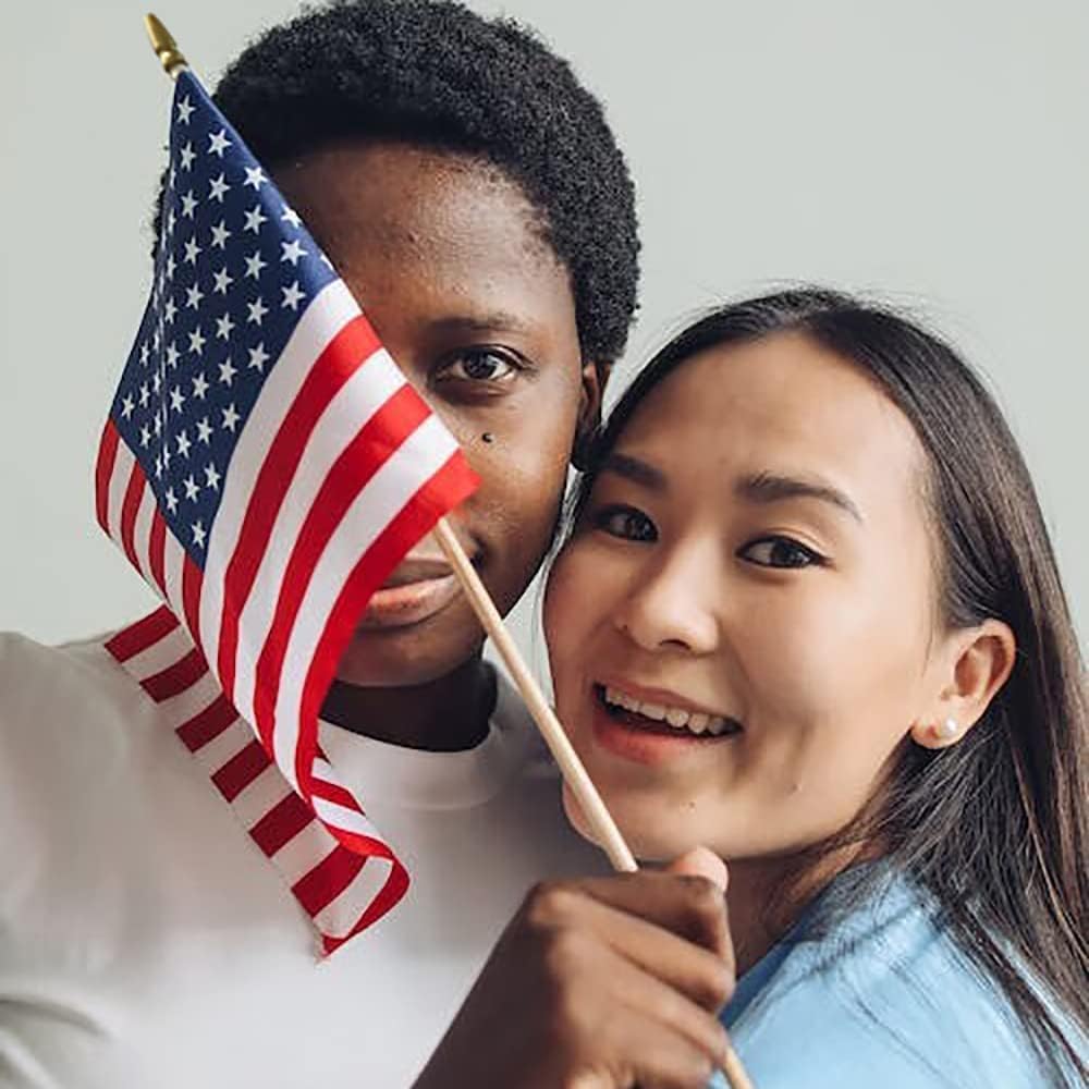 12 Pack Small American Flags on Stick Small US Flags/Mini American Flags for Outside 4x6 Inch American Hand Held Stick Flags with Kid-Safe Spear Top