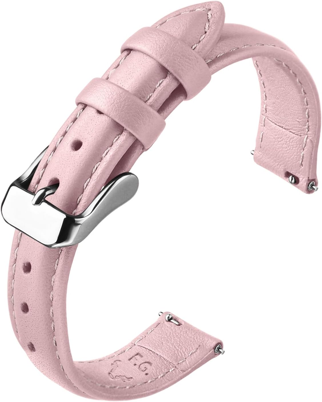 Fullmosa 22mm Quick Release Leather Watch Band for Garmin Samsung Galaxy | Strap for Garmin Vivoactive 4 45mm,Garmin Venu 4(45mm)/Venu 3/Venu 2,Samsung Galaxy Women Men, Red&Silver Buckle