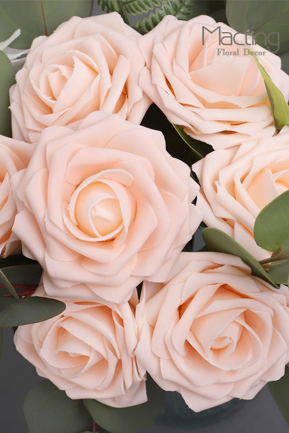 30PCS Yellow Artificial Flowers, Real Touch Fake Roses for Fall Decorations