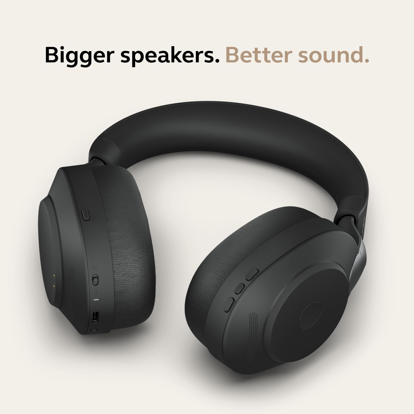 Jabra Evolve2 85 Wireless PC Headset – Noise Cancelling UC Certified Stereo Headphones with Long-Lasting Battery – USB-C Bluetooth Adapter –