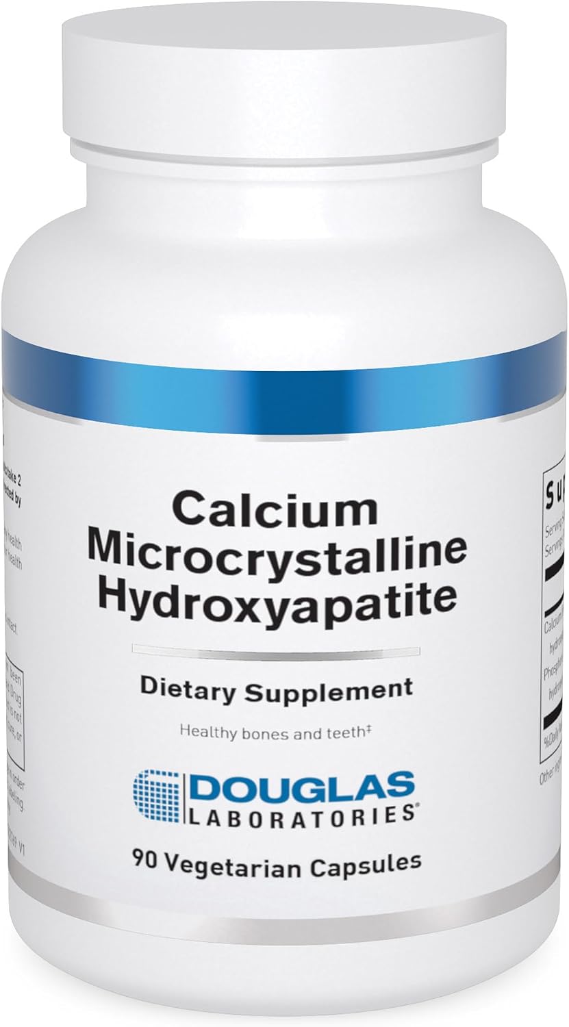 Douglas Laboratories Calcium Microcrystalline Hydroxyapatite - Teeth & Bone Health Support* - with Calcium & Phosphorus Micronutrients - Dietary Supplements - 250 Vegetarian Capsules