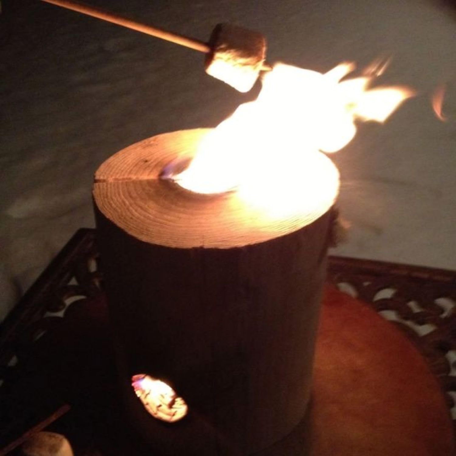The Original OneLogFire (6) Pack | Swedish Fire Log | Swedish Torch | One Log Campfire | for Outdoor Firepit | Campfire | Bonfires | Fireplace