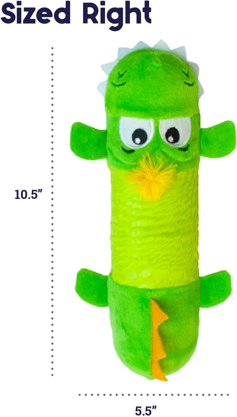 Petstages Stuffing-Free Lil' Squeak Monkey Plush Dog Toy, Small