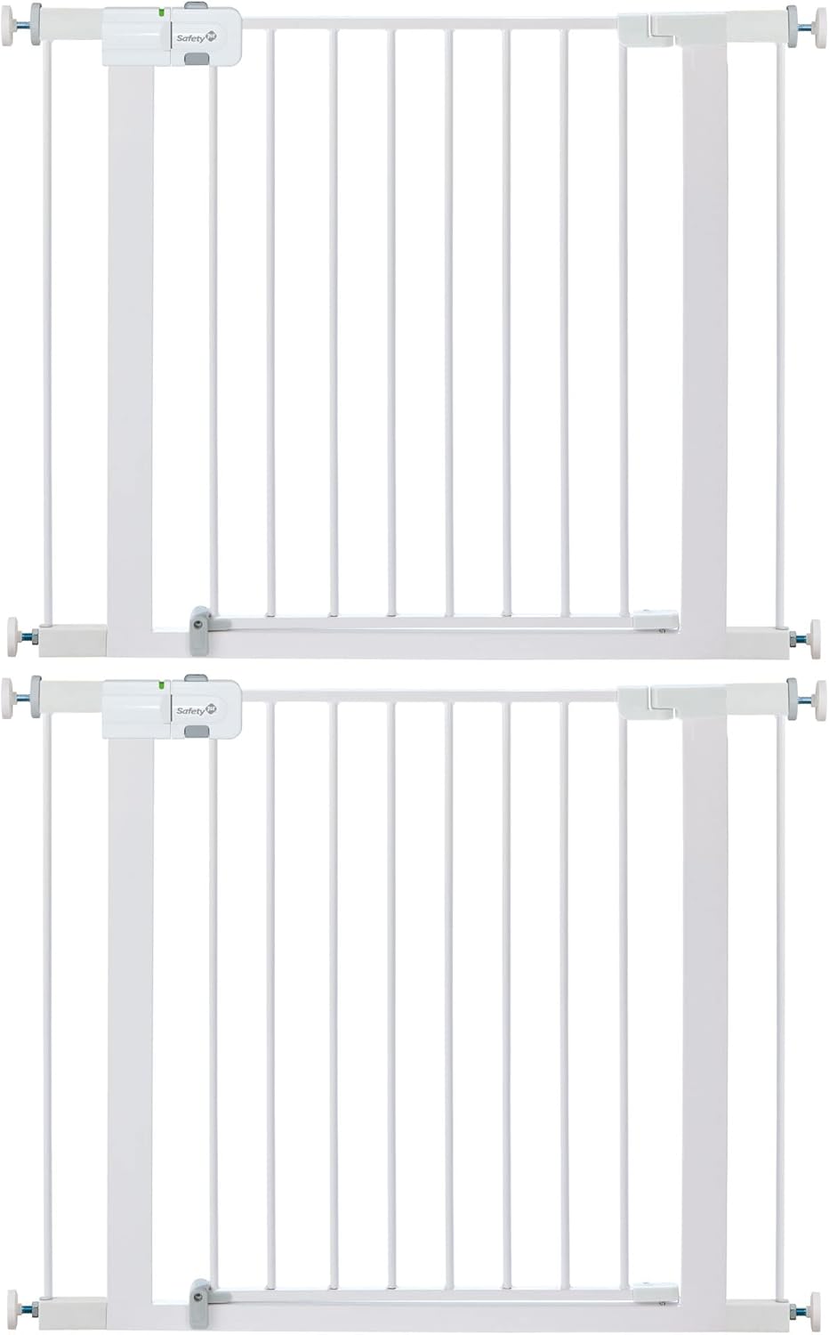 Safety 1st Easy Install Walk Thru Baby Gate for Doorway With Door, Dog Gates, Fits 29"-38", Easy Install 28" Tall, White