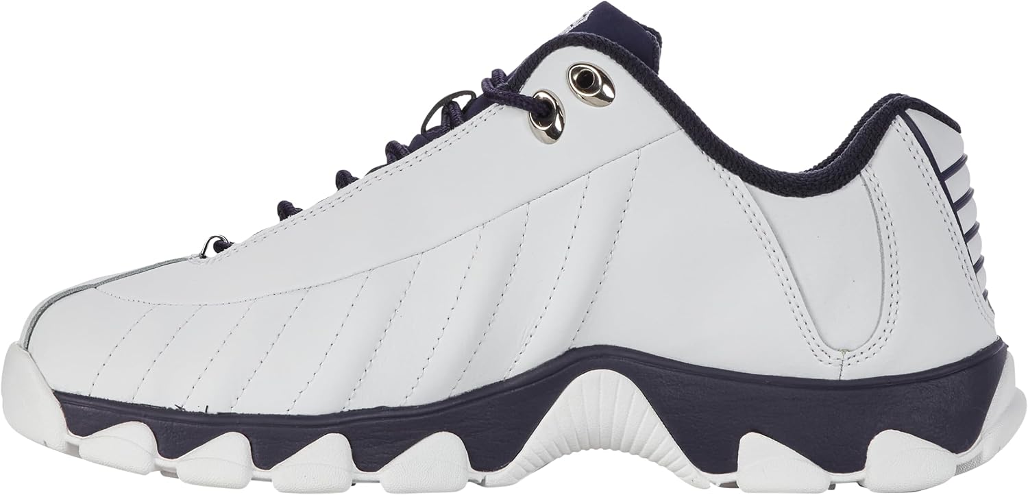 K-Swiss Men's ST329 CMF Sneaker, Wide Tennis Walking Shoes Leather Upper | Court Inspired, Tennis Heritage, Comfort Soft Cushioning, Arch Support, Wide Feet Fit, Chunky Silhouette, Classic Style.