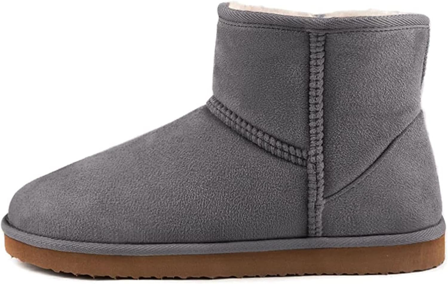 Zizor Women's Cozy Short Bootie Slippers, Winter Warm Hard Bottom House Shoes with Fuzzy Lining
